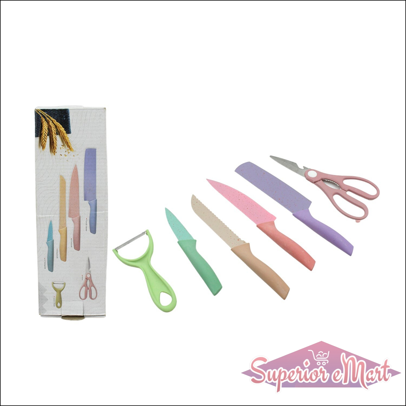 Superior eMart Professional Kitchen Knife Set with Box - Superior eMart