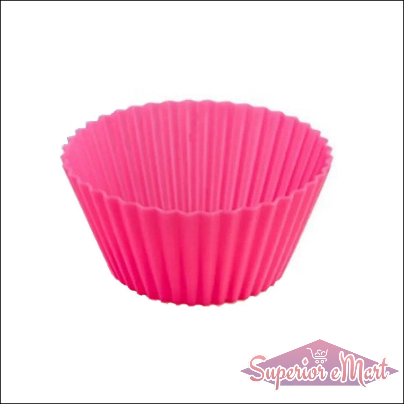 Superior eMart Silicone Cupcake Baking Molds - 12 Pack - Superior eMart