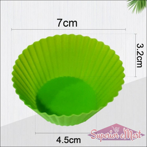 Superior eMart Silicone Cupcake Baking Molds - 12 Pack - Superior eMart