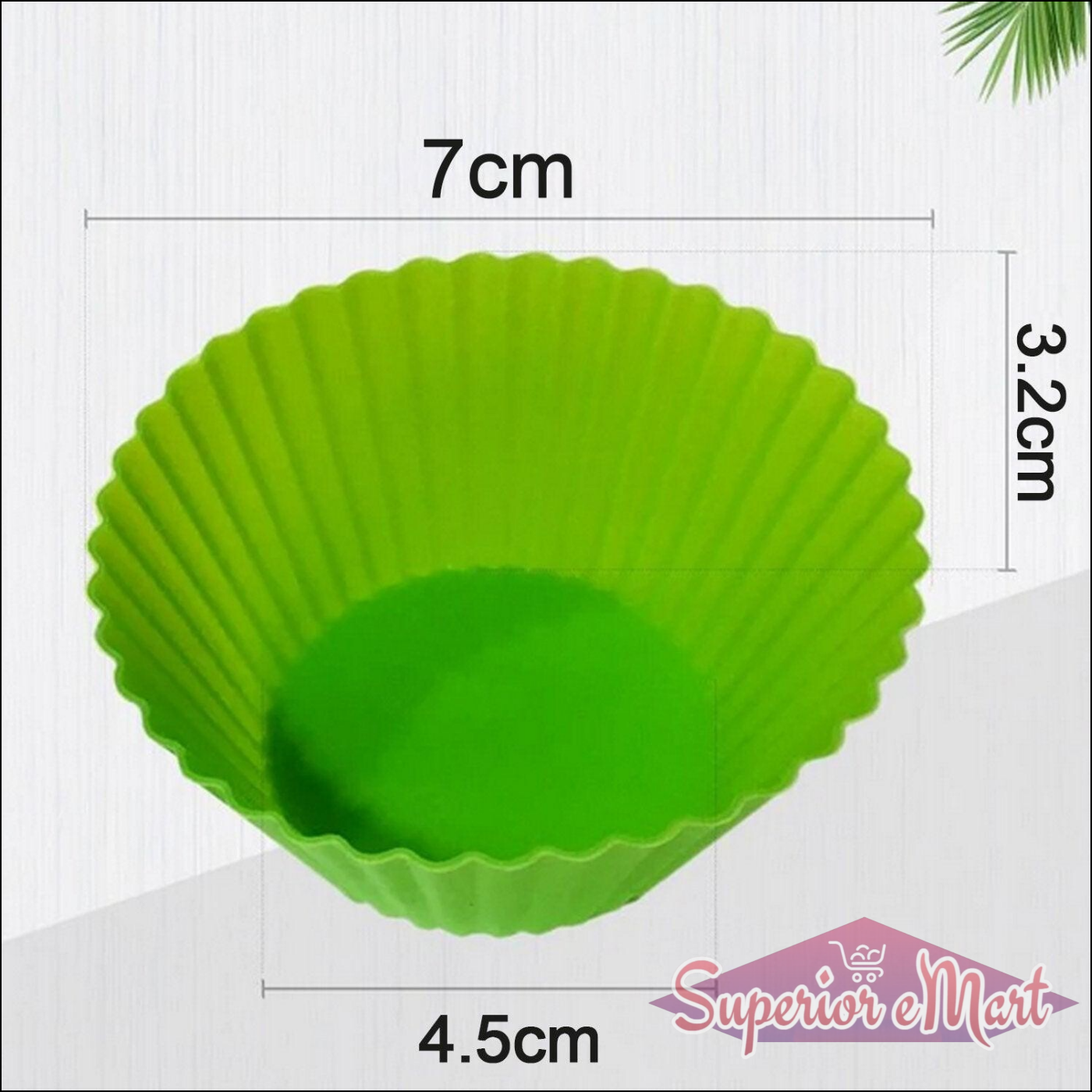 Superior eMart Silicone Cupcake Baking Molds - 12 Pack - Superior eMart