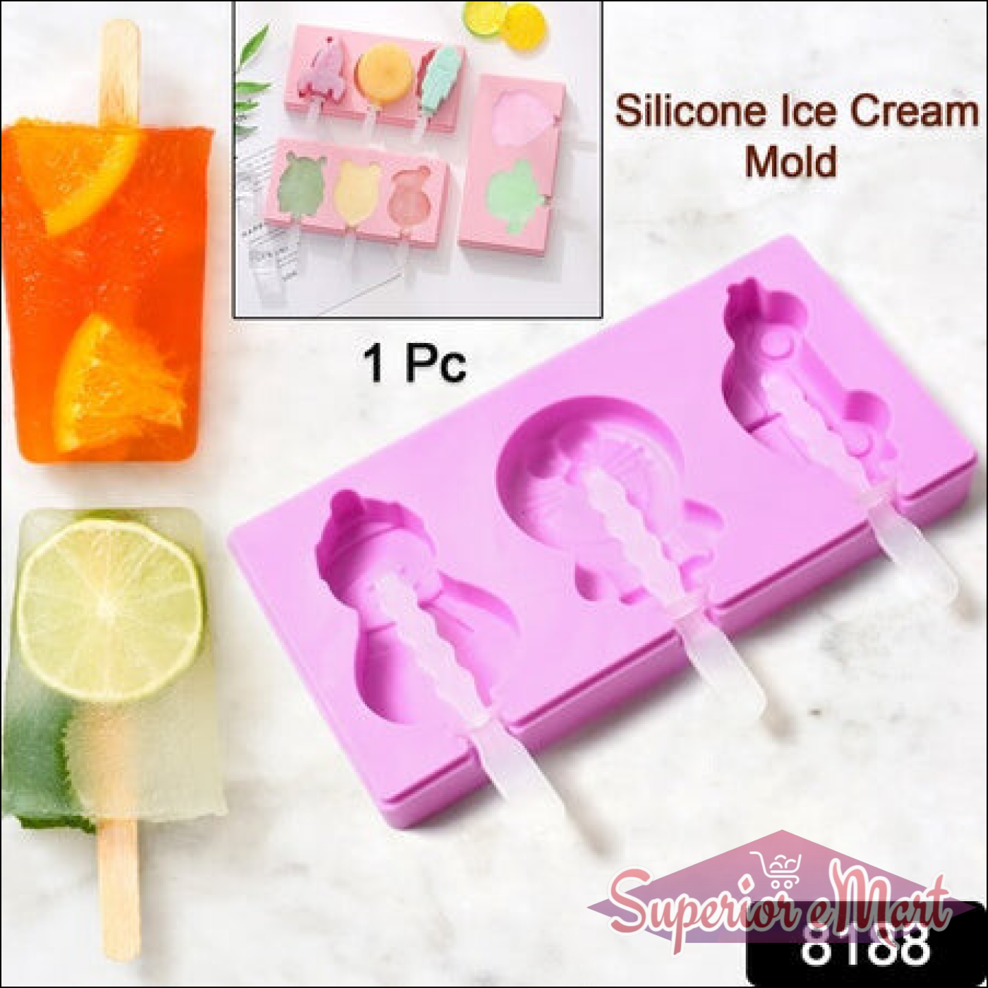 Superior eMart Silicone Popsicle Molds Reusable Set - Superior eMart