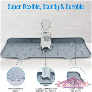 Superior eMart Silicone Sink Faucet Mat for Drip Control - Superior eMart