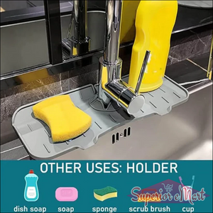 Superior eMart Silicone Sink Faucet Mat for Drip Control - Superior eMart