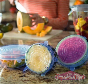 Superior eMart Silicone Stretch Lids Set - 7 Sizes - Superior eMart