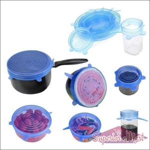 Superior eMart Silicone Stretch Lids Set - 7 Sizes - Superior eMart