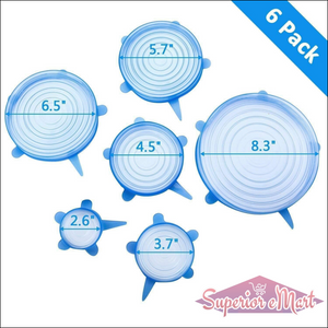 Superior eMart Silicone Stretch Lids Set - 7 Sizes - Superior eMart