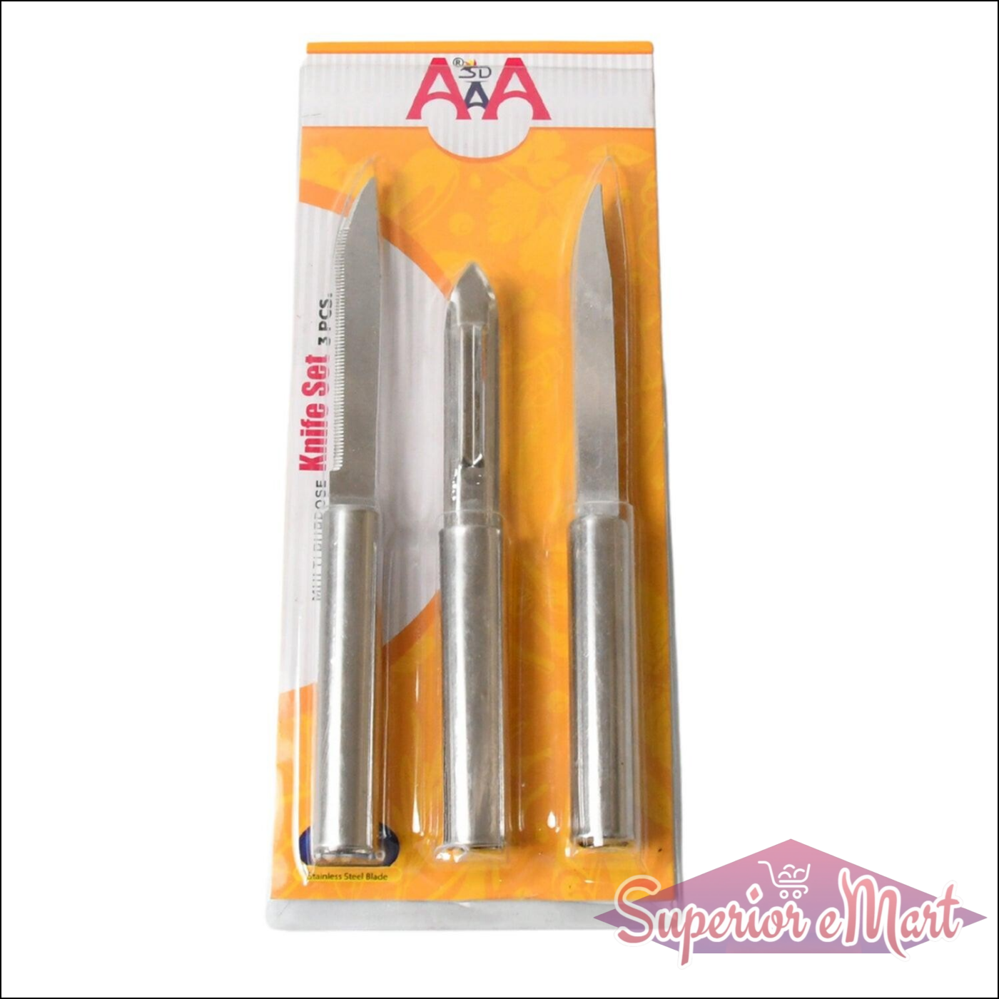 Superior eMart Stainless Steel Multipurpose Kitchen Knife Set - Superior eMart