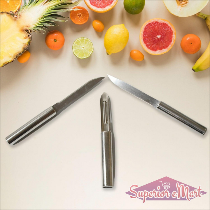 Superior eMart Stainless Steel Multipurpose Kitchen Knife Set - Superior eMart