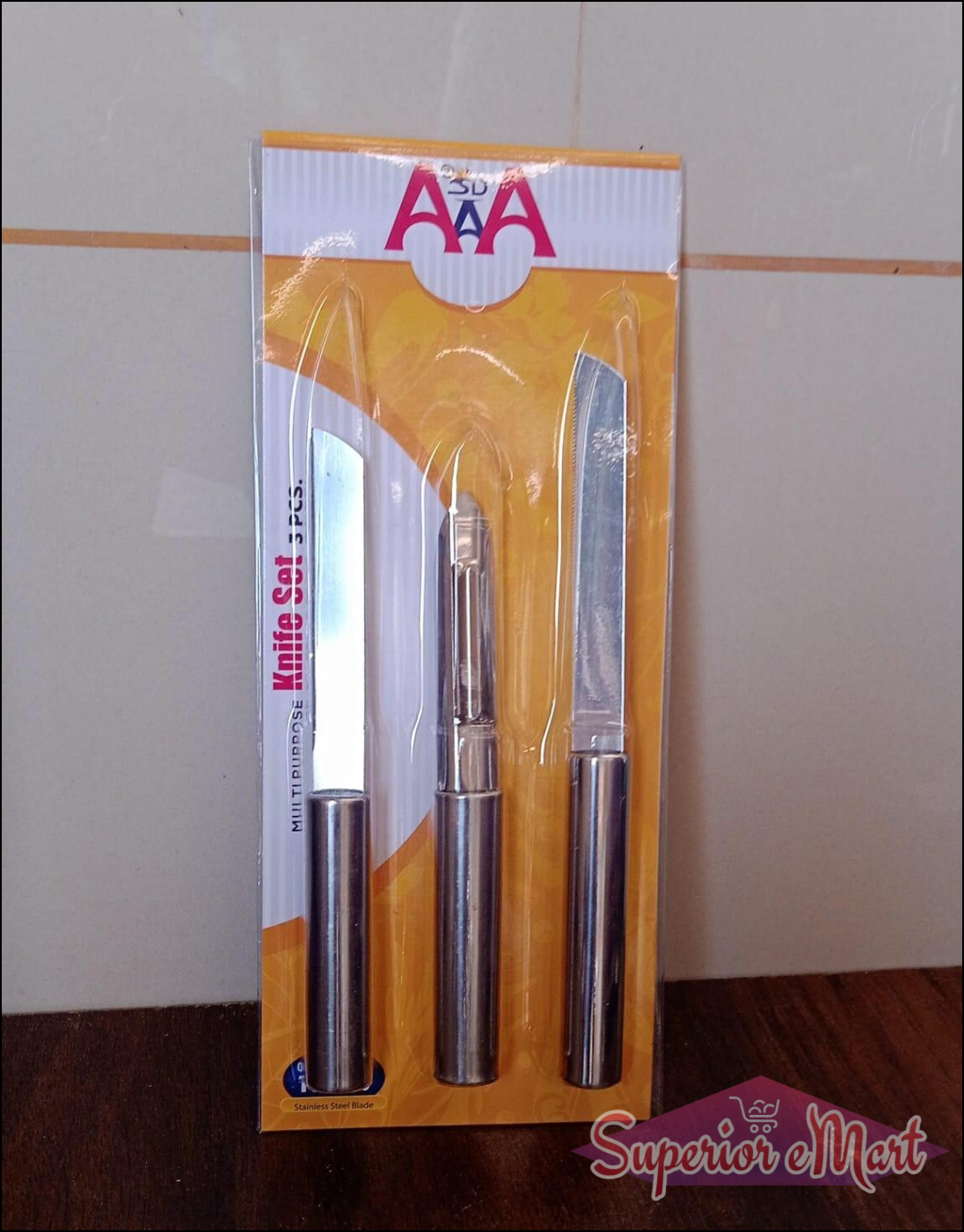 Superior eMart Stainless Steel Multipurpose Kitchen Knife Set - Superior eMart