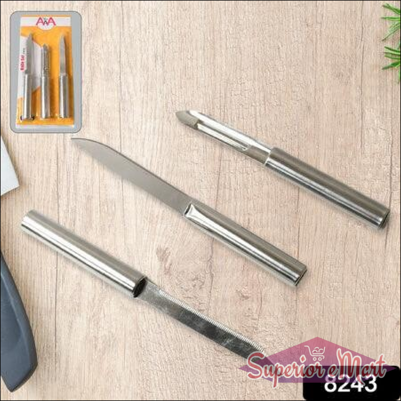 Superior eMart Stainless Steel Multipurpose Kitchen Knife Set - Superior eMart