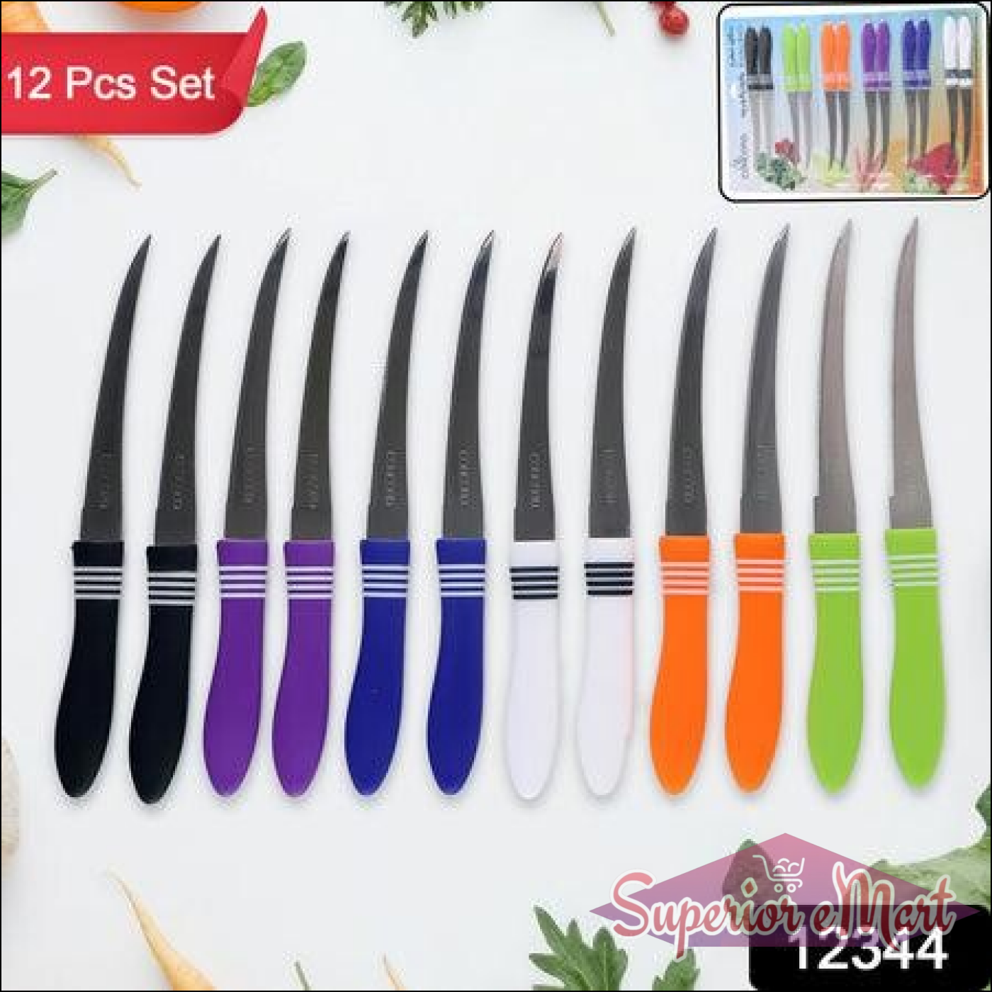 Superior eMart Stainless Steel Serrated Knife Set - Superior eMart