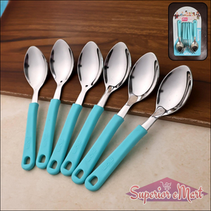 Superior eMart Stainless Steel Tea Spoons Set - 6 Pieces - Superior eMart