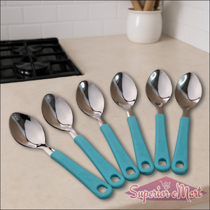Superior eMart Stainless Steel Tea Spoons Set - 6 Pieces - Superior eMart