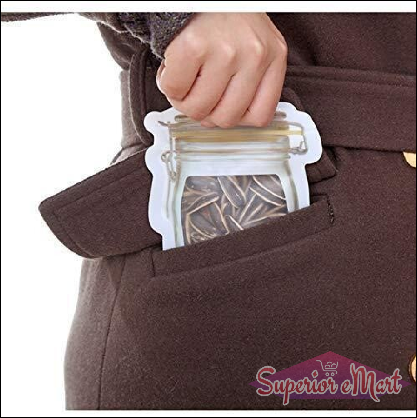 Superior eMart Transparent Jar Stand Up Pouch Set - Superior eMart