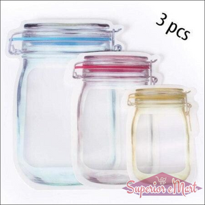 Superior eMart Transparent Jar Stand Up Pouch Set - Superior eMart