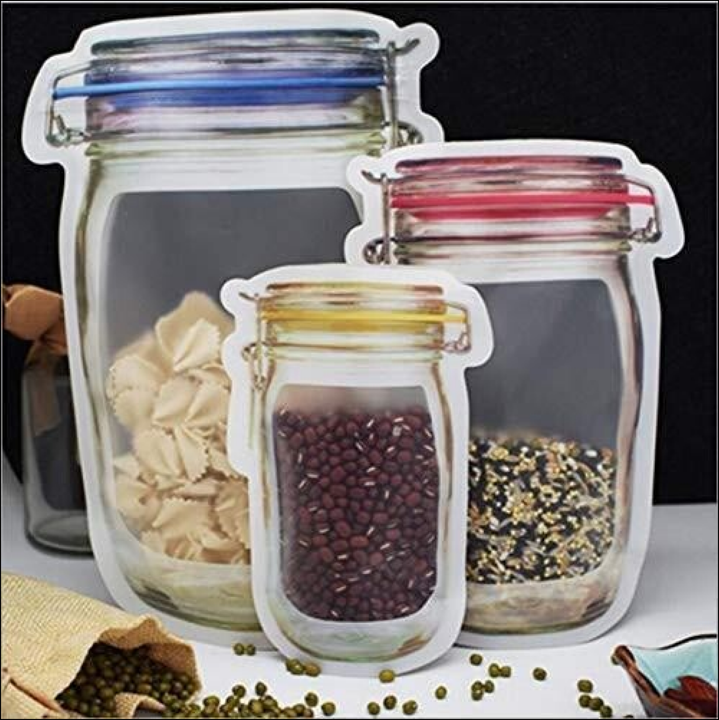 Superior eMart Transparent Jar Stand Up Pouch Set - Superior eMart