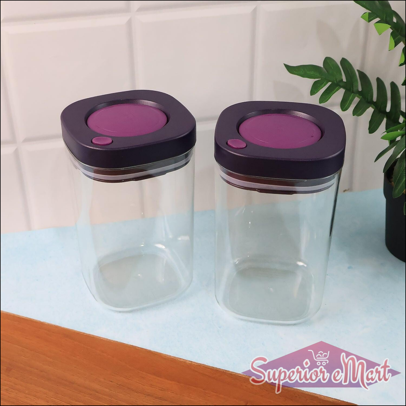 Supermom Airtight Kitchen Storage Containers (2 Pc Set  1200ml) - Superior eMart