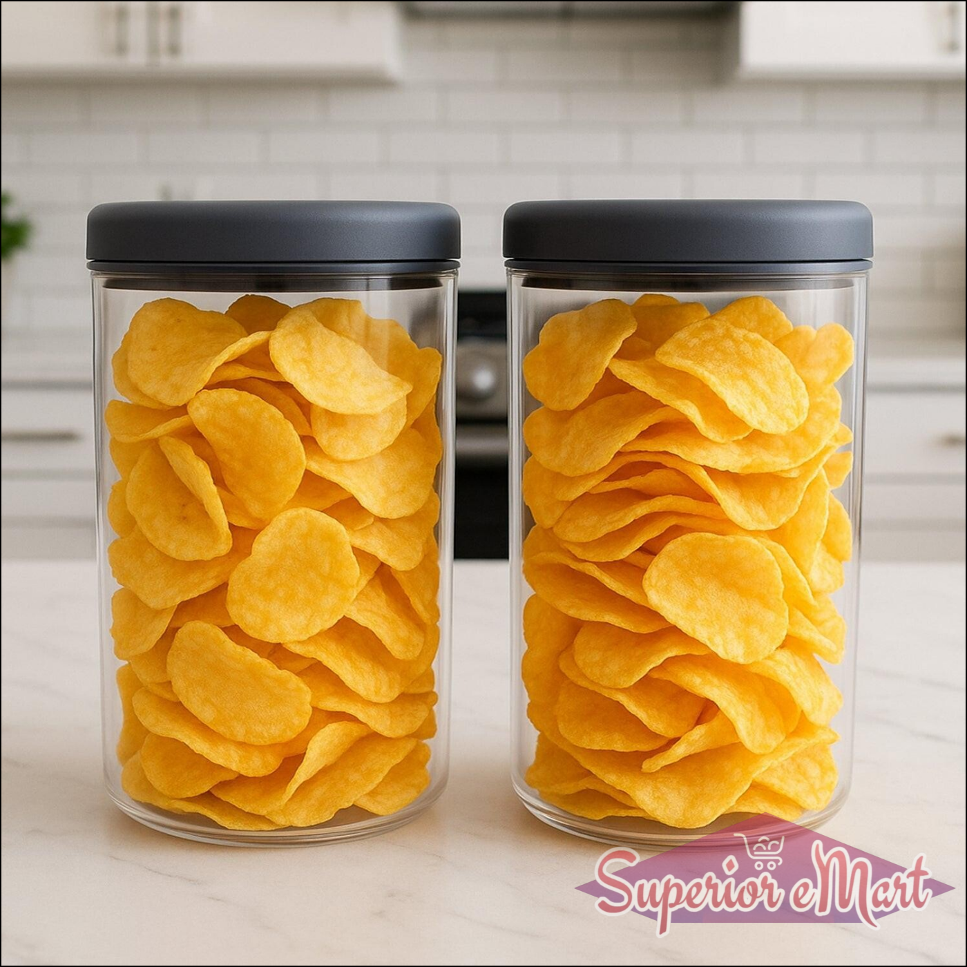 Supermom Airtight Kitchen Storage Containers  (2 Pc Set  1500 Ml) - Superior eMart