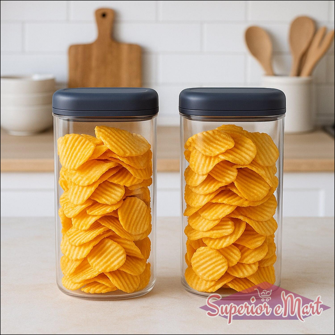 Supermom Airtight Kitchen Storage Containers  (2 Pc Set  1500 Ml) - Superior eMart