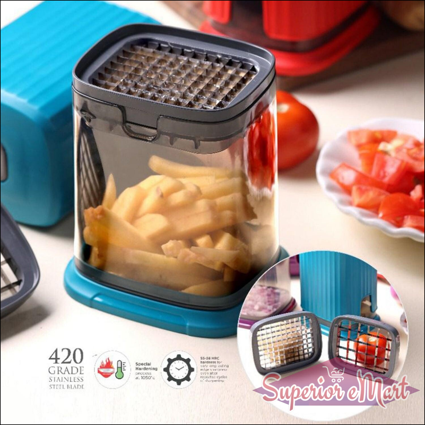Supermom Multipurpose Onion Garlic  Vegetable Chopper (1 Pc) - Superior eMart