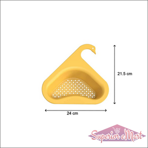 Swan kitchen drain strainer in yellow, designed for efficient food debris collection