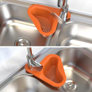Orange Swan Kitchen Drain Strainer designed to prevent food debris in the sink while washing dishes