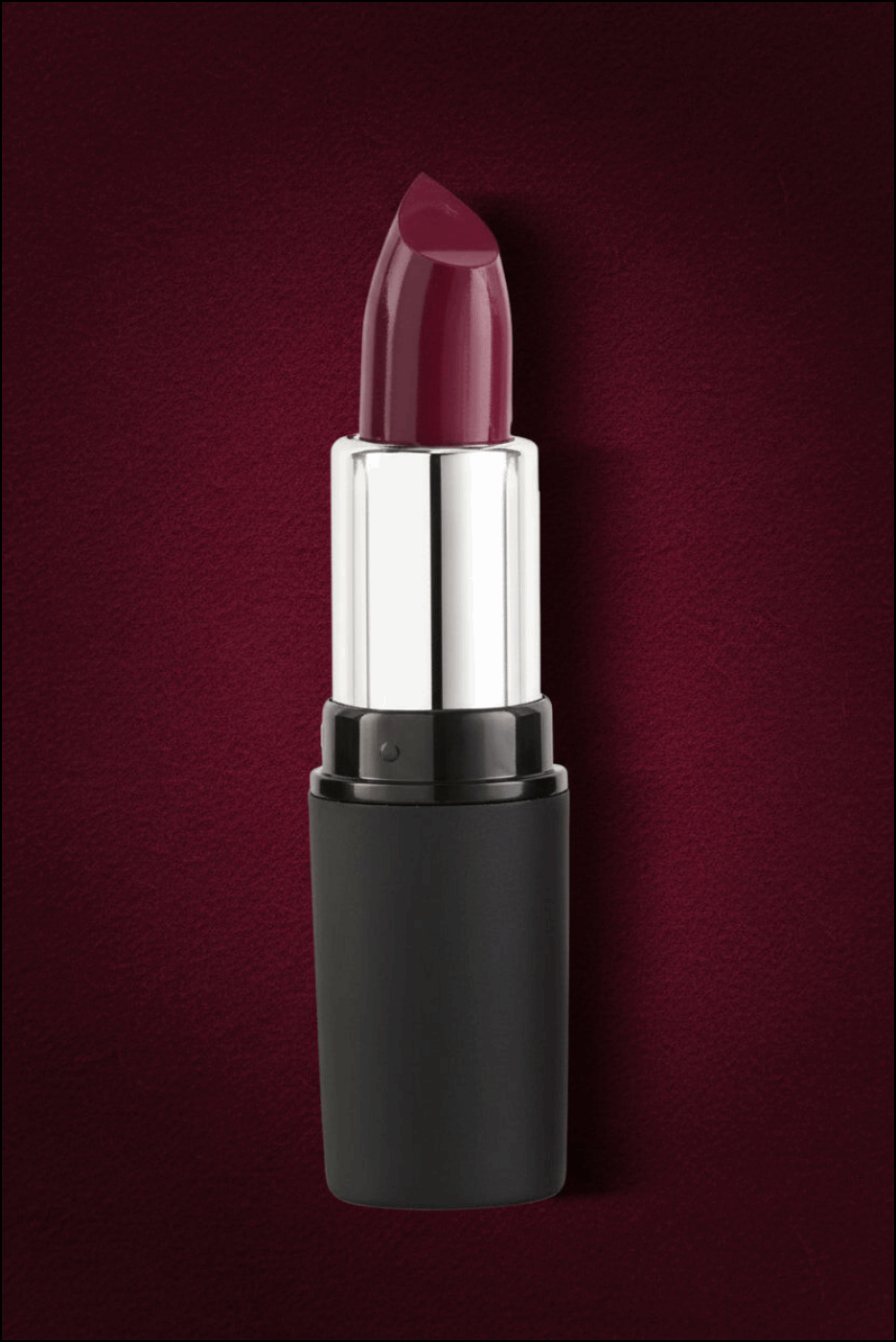 Swiss Beauty Pure Matte Lipstick in deep burgundy shade for long-lasting, vibrant color