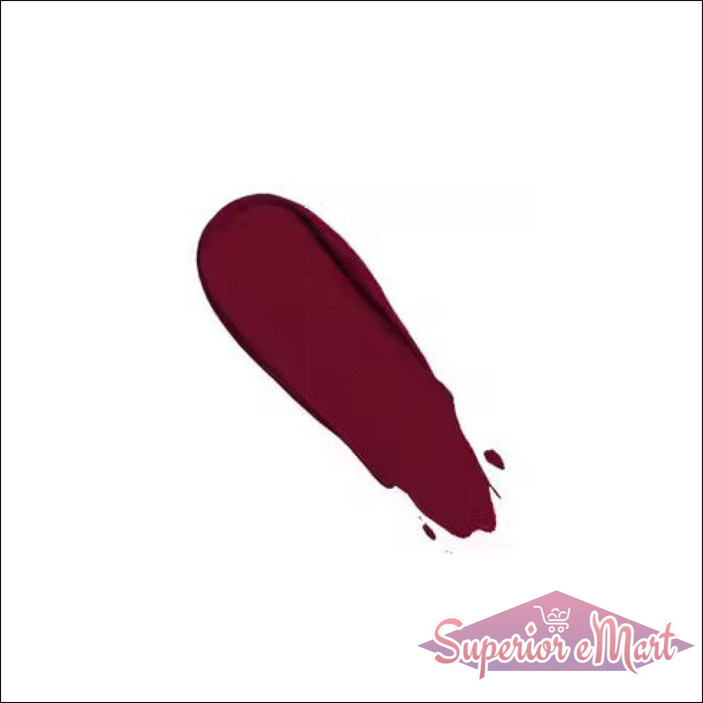 Rich Burgundy Swatch of Swiss Beauty Pure Matte Lipstick for a Bold Lip Look
