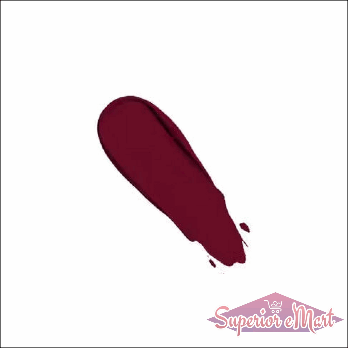 Rich Burgundy Swatch of Swiss Beauty Pure Matte Lipstick for a Bold Lip Look