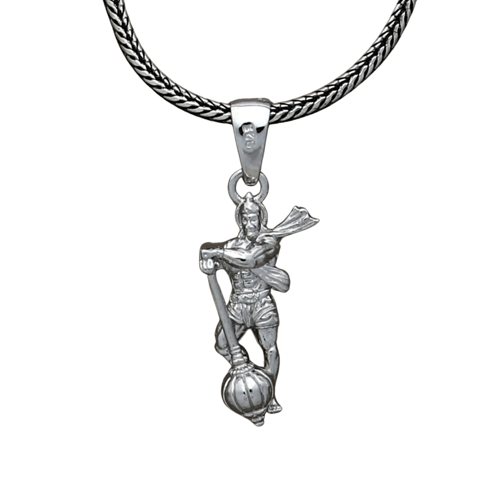 Hanuman Ji Pendant With Gada Religious Jewellery For Men And Women (1 Pc) - Superior eMart