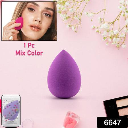 Makeup Sponge For Blending Liquid Foundations Powders And Creams (Multicolor  1 Pc) - Superior eMart