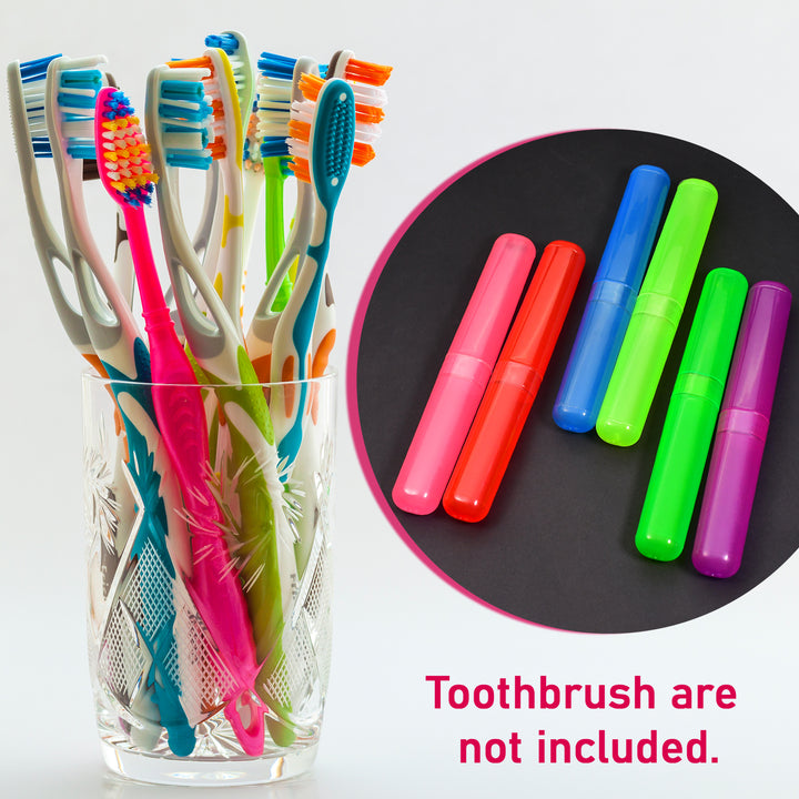 6pc Tooth Brush Travel Covers / Case / Holder
