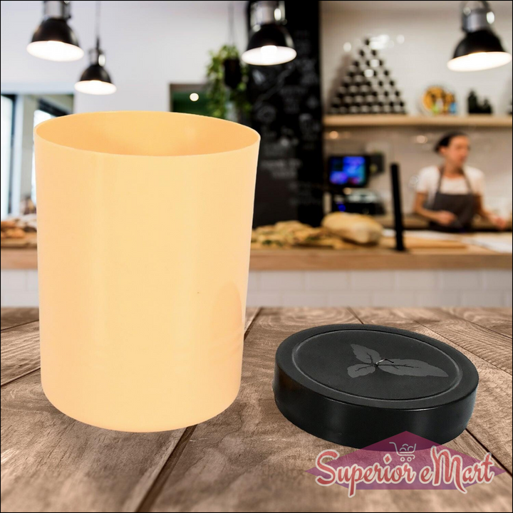 Airtight tea sugar coffee container set in stylish design for kitchen organization