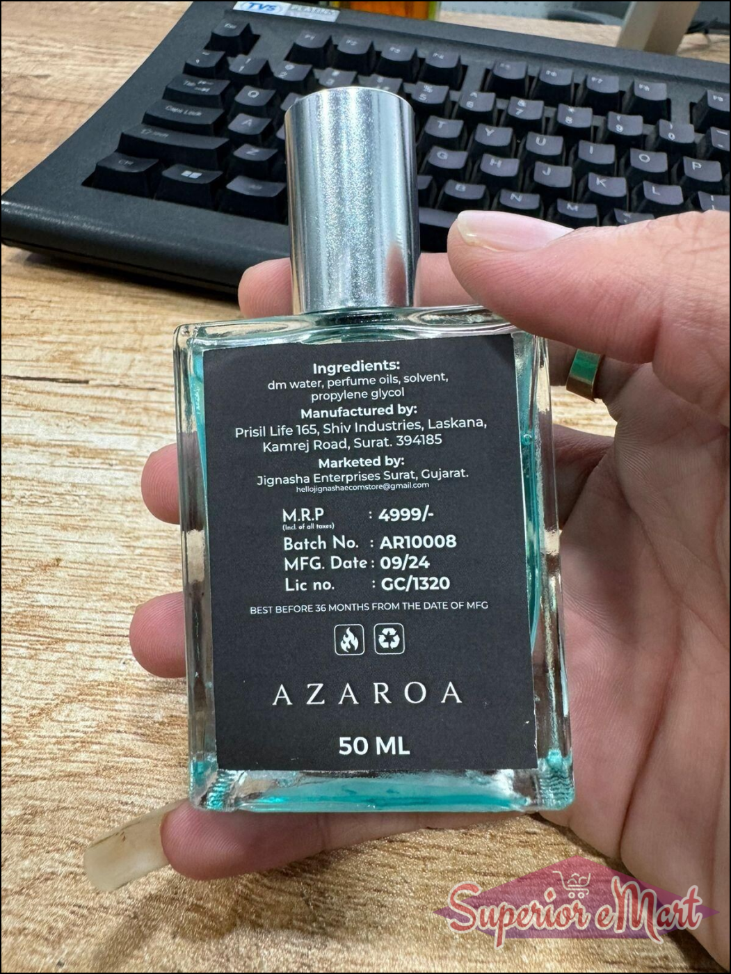 The Most Wanted Perfume by Azaroa in a 50ml bottle, featuring an elegant design and refreshing fragrance