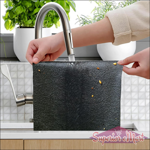 Durable multi-purpose cleaning rags for kitchen and car being rinsed in a sink for effective cleaning