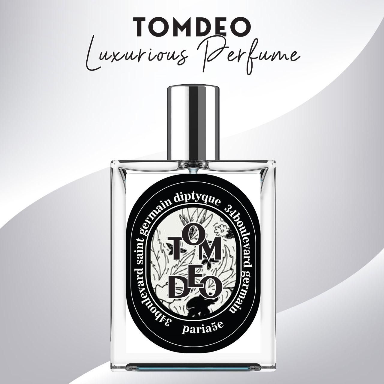 Tomdeo luxurious 34 Boulevard Germain perfume bottle with black and white label by Superior eMart