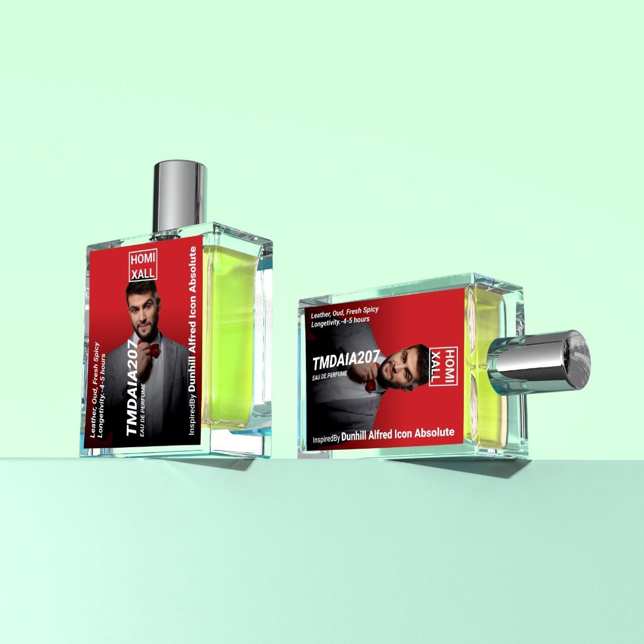 Tomi Xale Eau de Parfum 100ml in clear bottle with bold label, inspired by Dunhill Alfred Icon Absolute