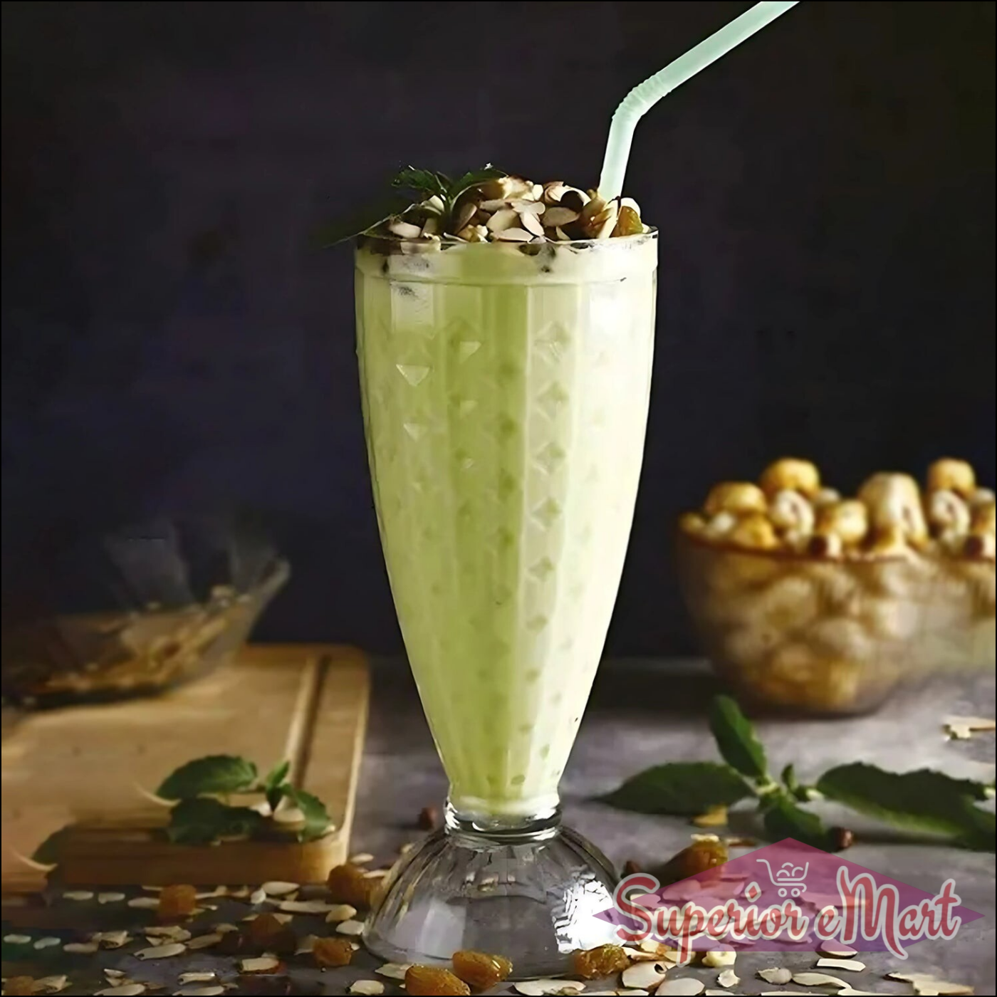 Transparent Milkshake Glass Set (400ml  6 Pc) - Superior eMart
