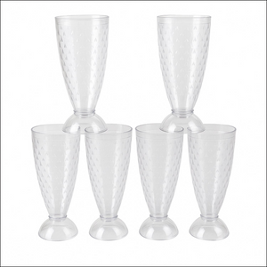 Transparent Milkshake Glass Set (400ml  6 Pc) - Superior eMart