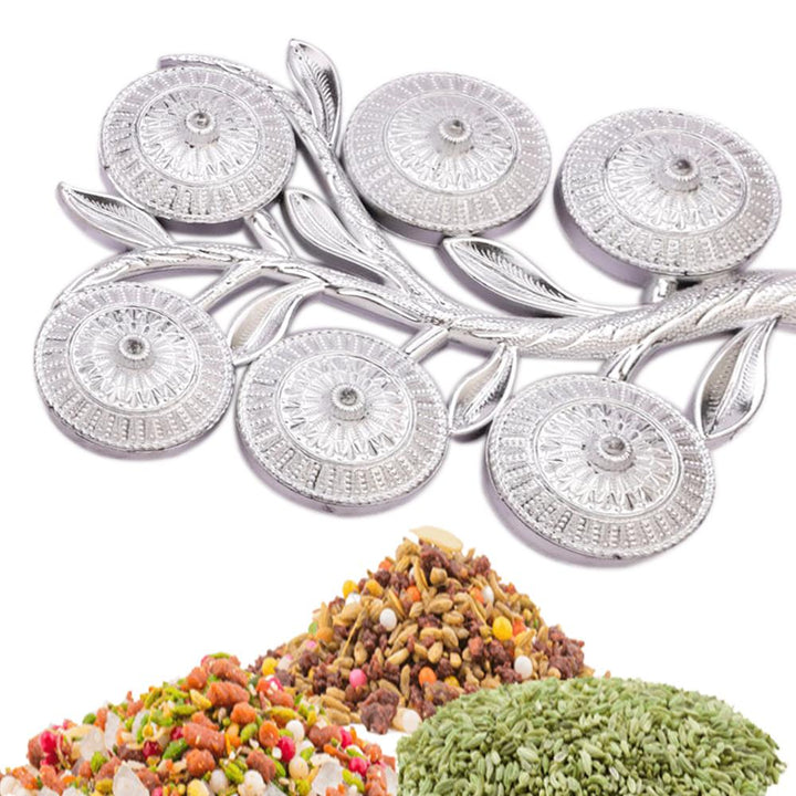 Elegant tree shape serving tray with decorative leaf design, perfect for displaying snacks or appetizers