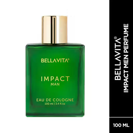 BELLAVITA Impact Eau De Cologne Perfume For Man with Notes Of Orange,Nutmeg,Woody Cedar Eau de Toilette - 100 ml  (For Men)