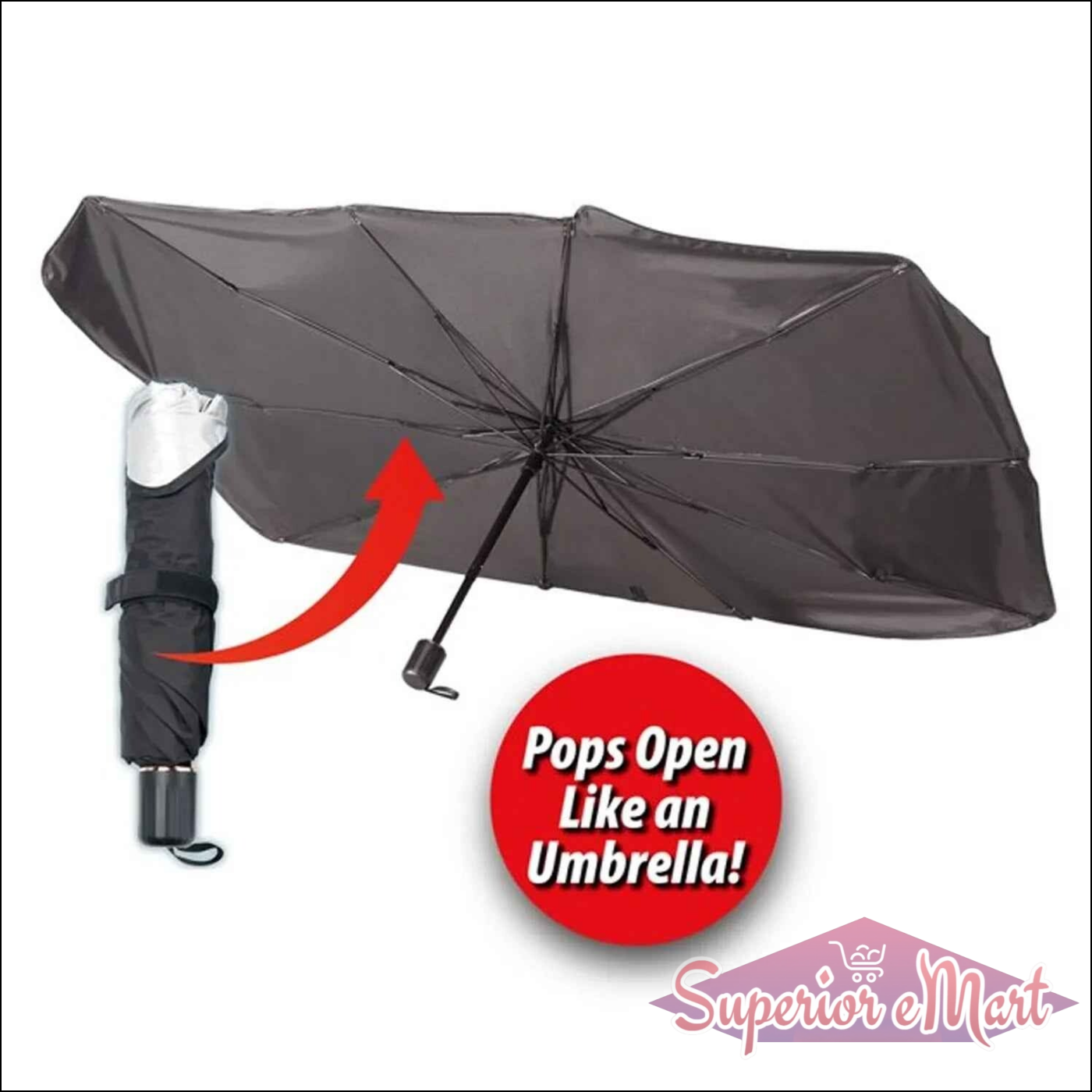 Umbrella Car Sun Shade for Windshield - Superior eMart