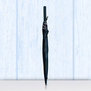 Superior eMart black umbrella with built-in fan designed for comfort in warm weather