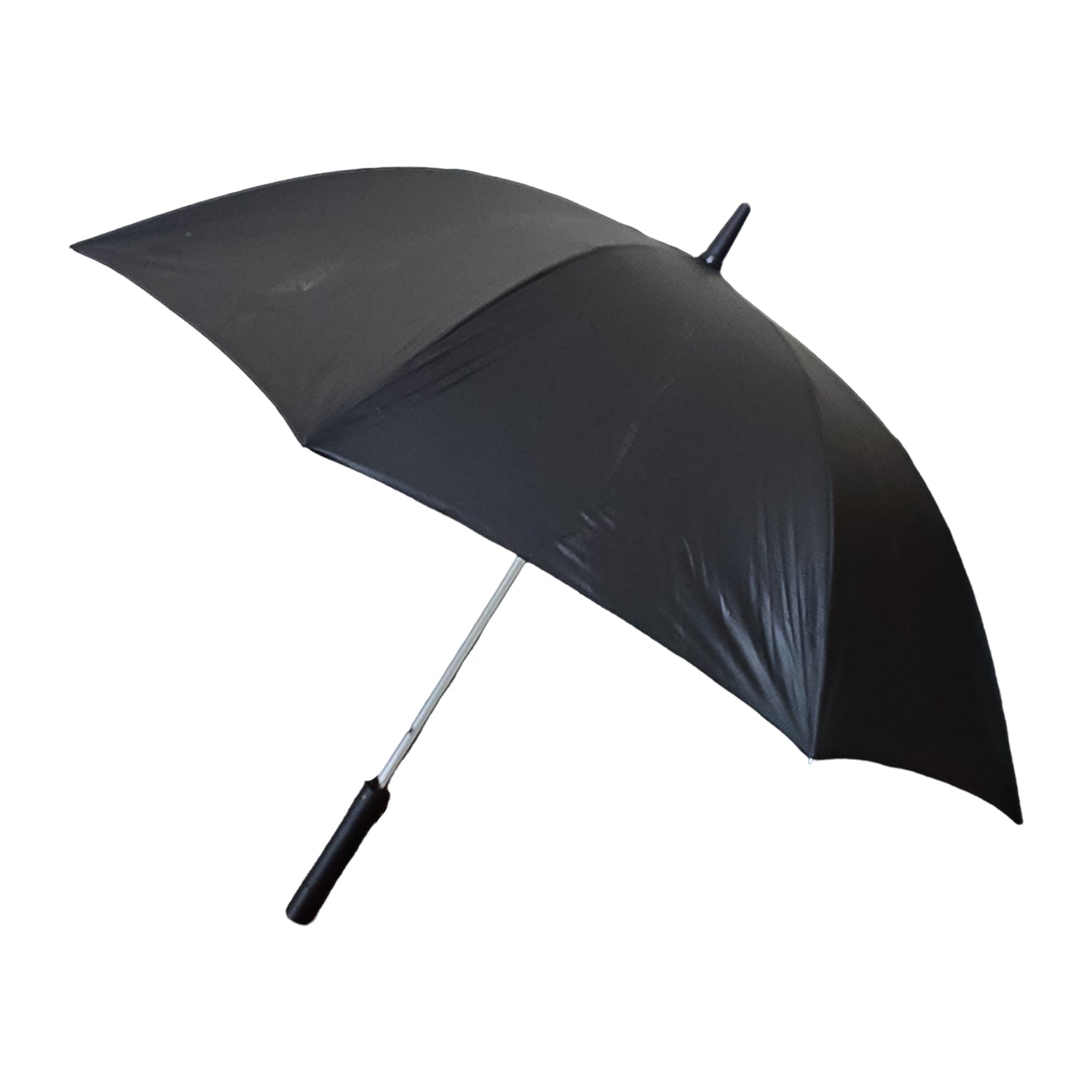 Superior eMart black umbrella with built-in fan for enhanced cooling on hot days