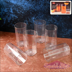 Unbreakable Drinking Glass Set (6pc300ml) - Superior eMart