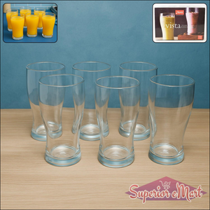 Unbreakable Glass Pitcher Set 6 Pcs 350ml - Superior eMart