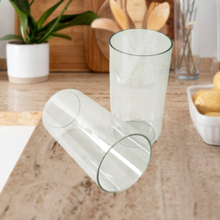 Durable unbreakable glass set with modern design, perfect for everyday use in home and kitchen