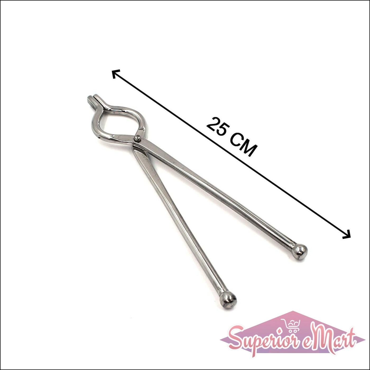Superior eMart stainless steel utensil holder tongs measuring 25 cm for versatile kitchen use