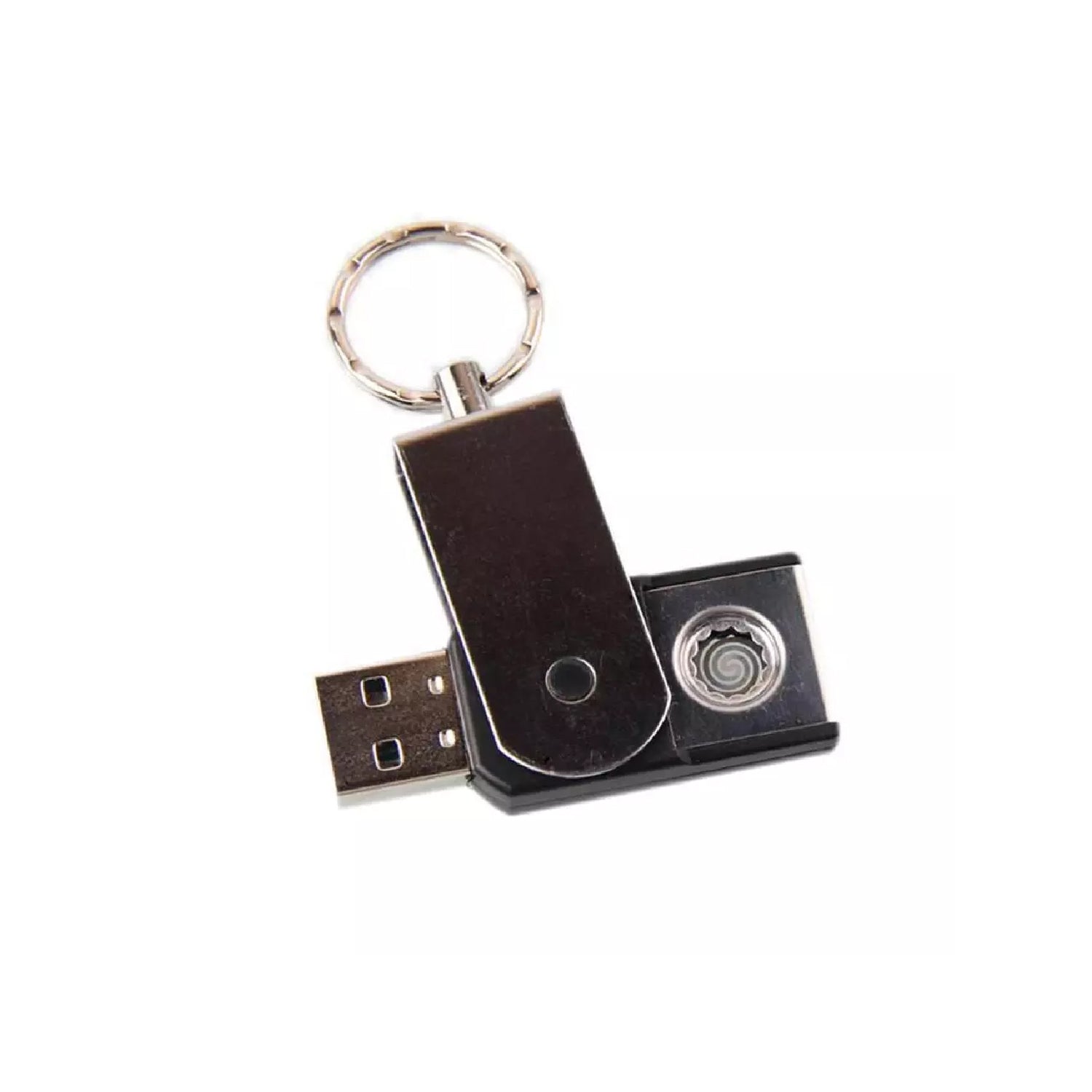USB mini portable lighter keychain with sleek design and convenient USB charging