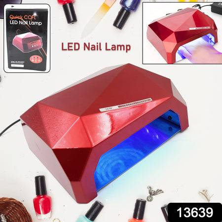 36w Led Nail Dryer Curing Nail Polish Uv Gel Diamond Shaped Nail Dryers (1 Pc) - Superior eMart